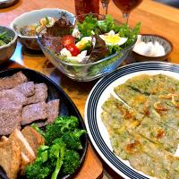 牛焼肉　ジャコと干し海老のチヂミ　etc